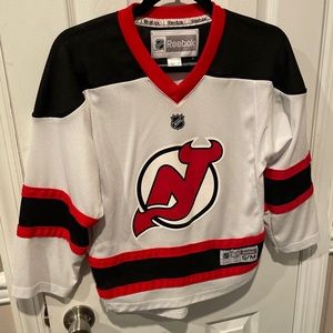 NJ Devils Reebok White Youth Jersey size S/M